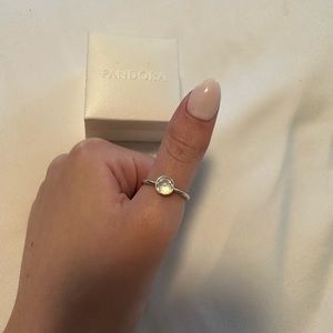 Pandora tear drop ring. Size 6.